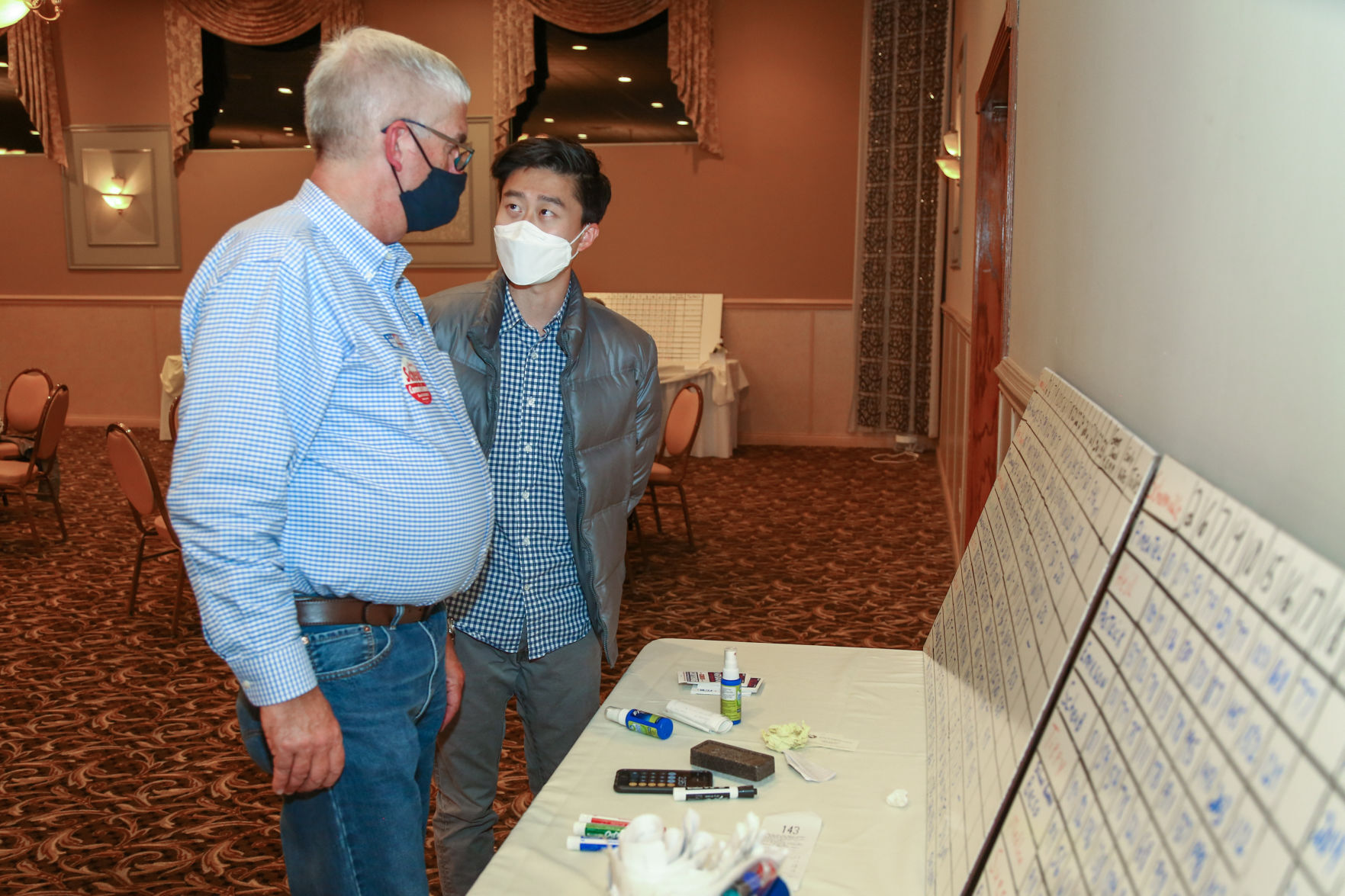 Gerry Scheub and Chris Chyung gather at Andorra Banquets